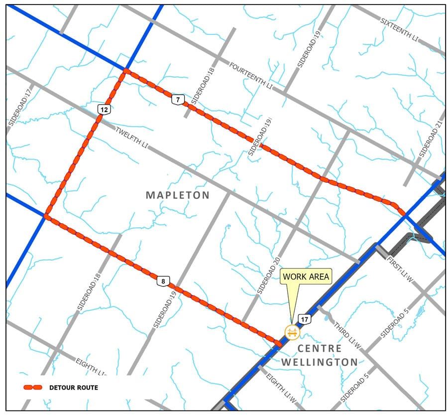 Creekbank Bridge project requires closure on WR 17 post image