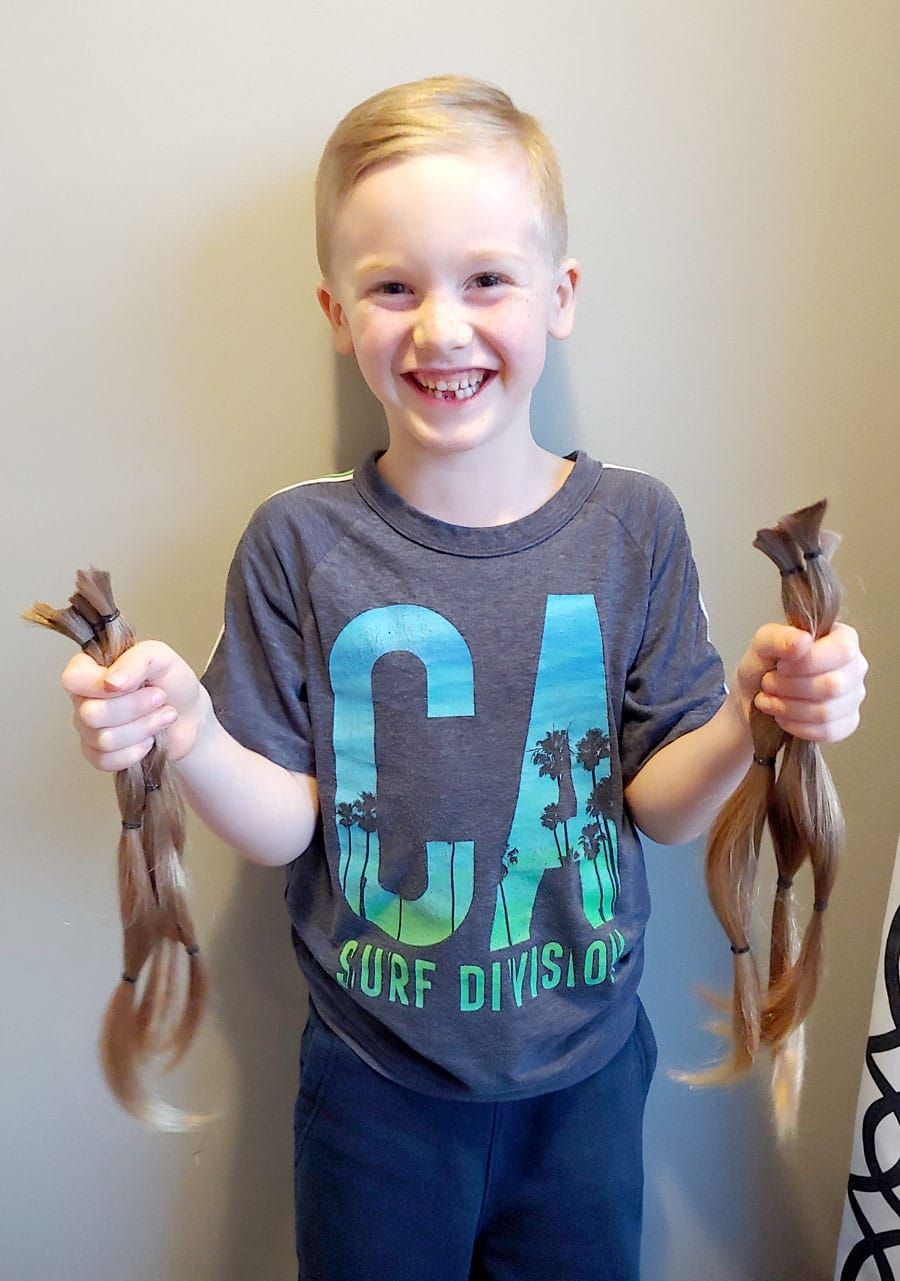 Dexter Armstrong donates to Wigs for Kids post image