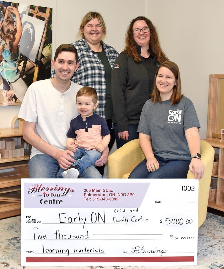 EarlyON Child and Family Centres receive generous donation post image