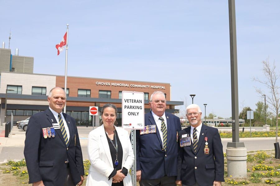New parking spots reserved for veterans at Groves hospital post image