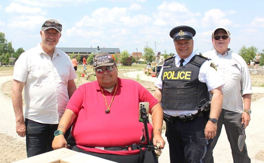 Community pitches in for planting day at Indigenous Gathering Circle post image
