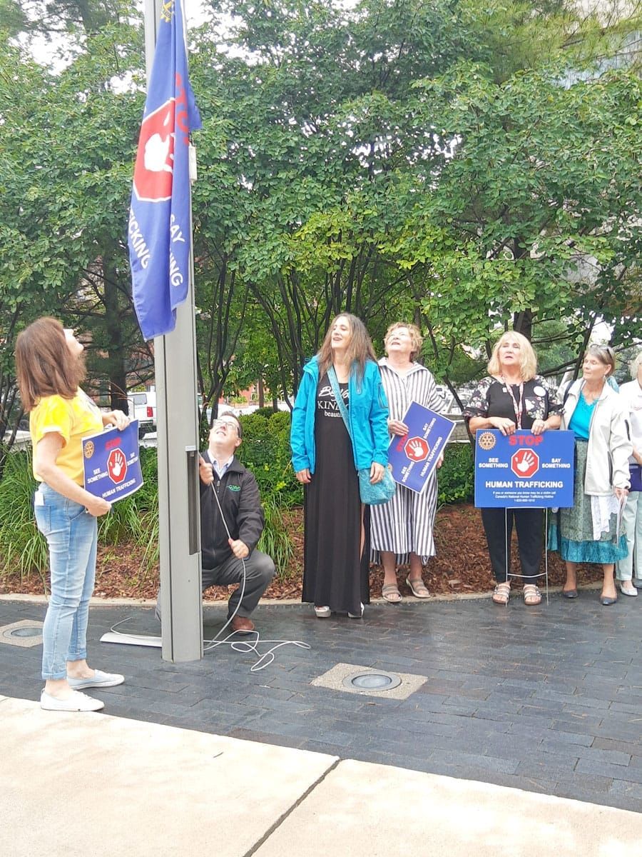 Raise a flag, post a sign, Stop human trafficking post image