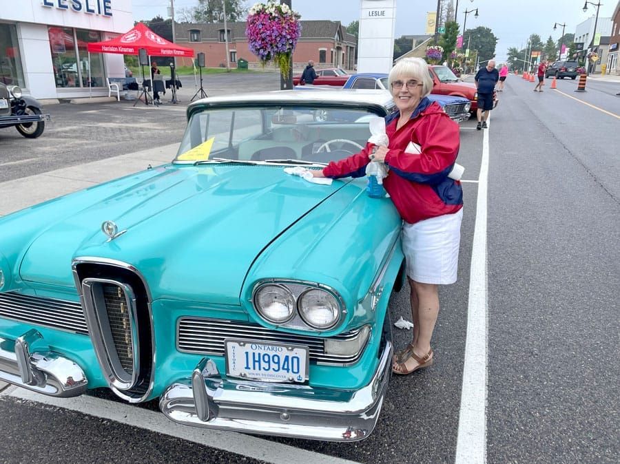 Harriston shares the streets with the Leslie Motors Classic Ford Show post image