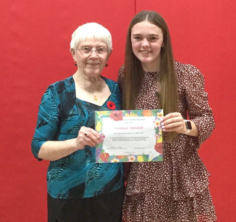 Horticultural society awards annual bursary post image