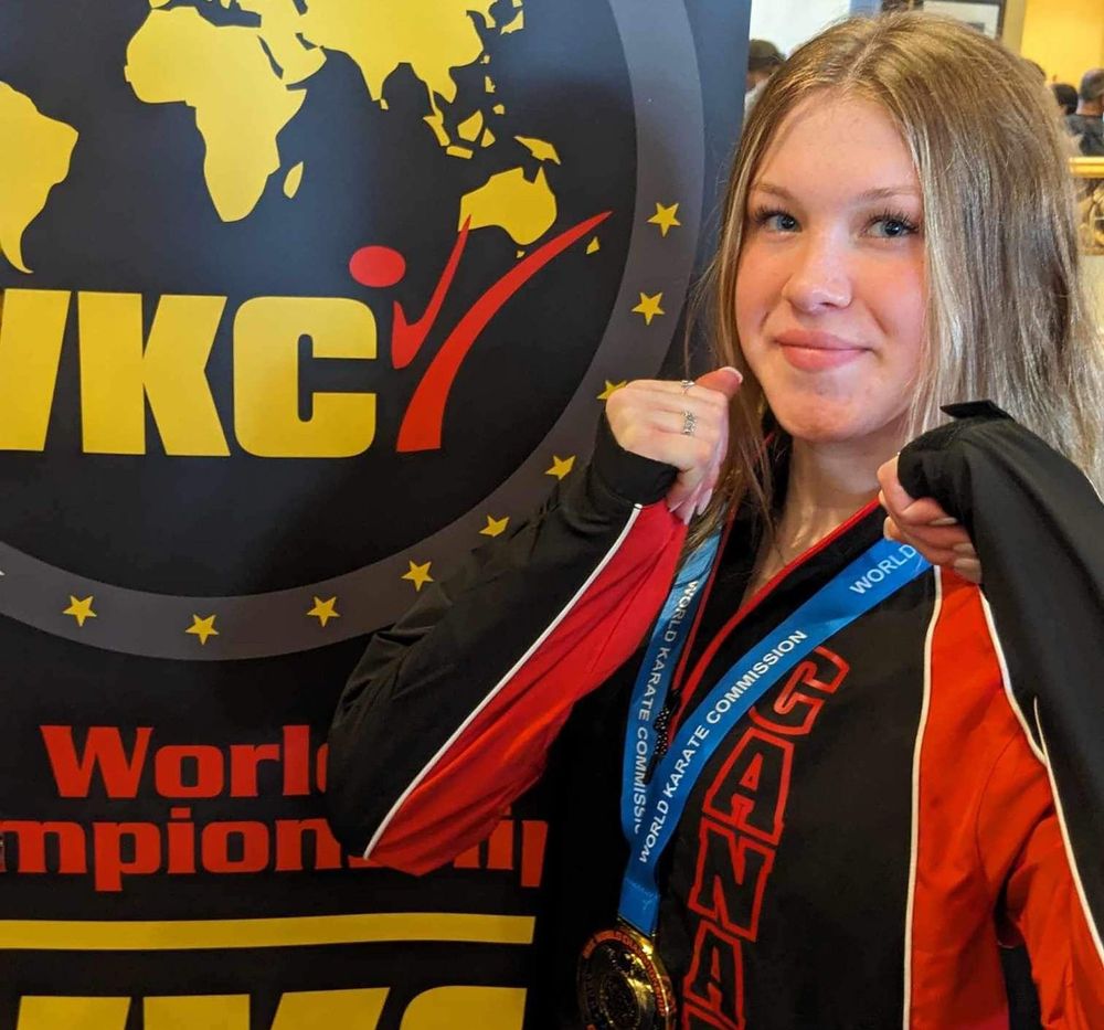 Brother, sister from Elora earn medals at karate World Championships post image