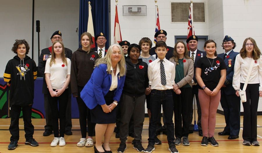 St. Joseph students honour Remembrance Day with school ceremony post image