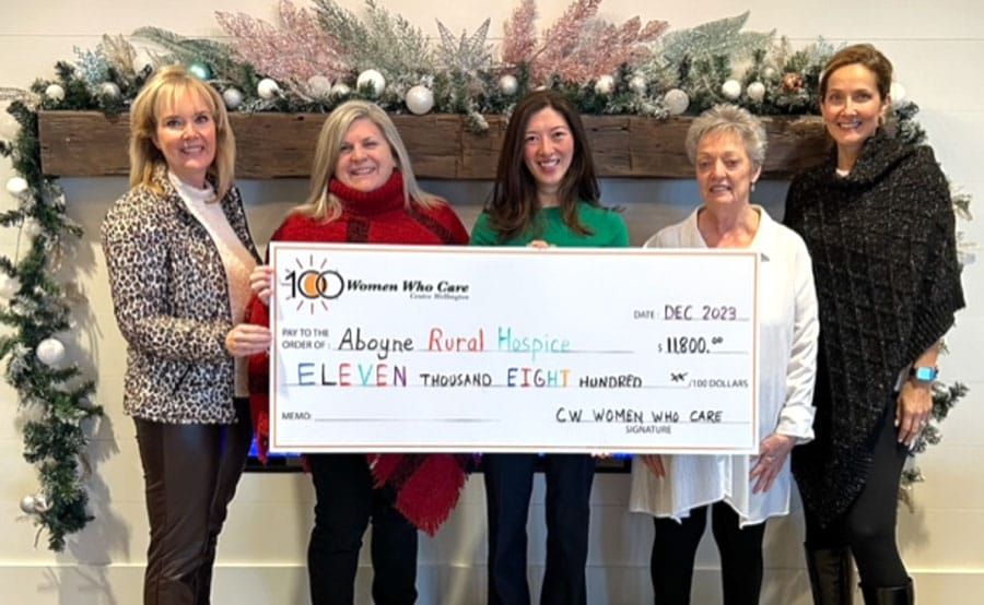 100 Women Who Care present cheque to Aboyne Rural Hospice post image