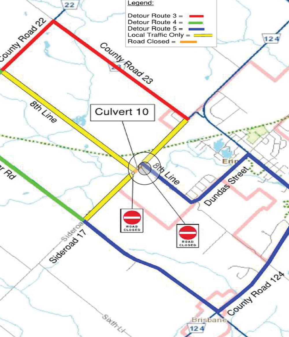 Sideroad 17 to remain closed until February post image
