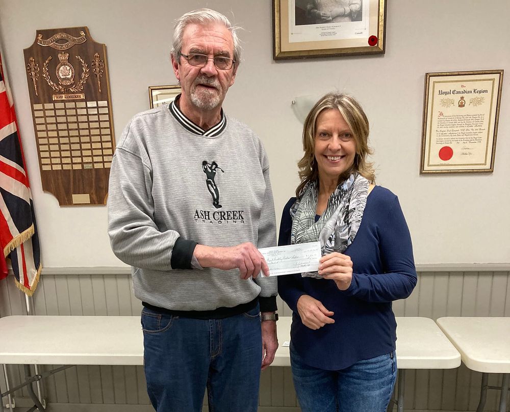 Mount Forest Legion Catch the Ace donates to local organizations post image