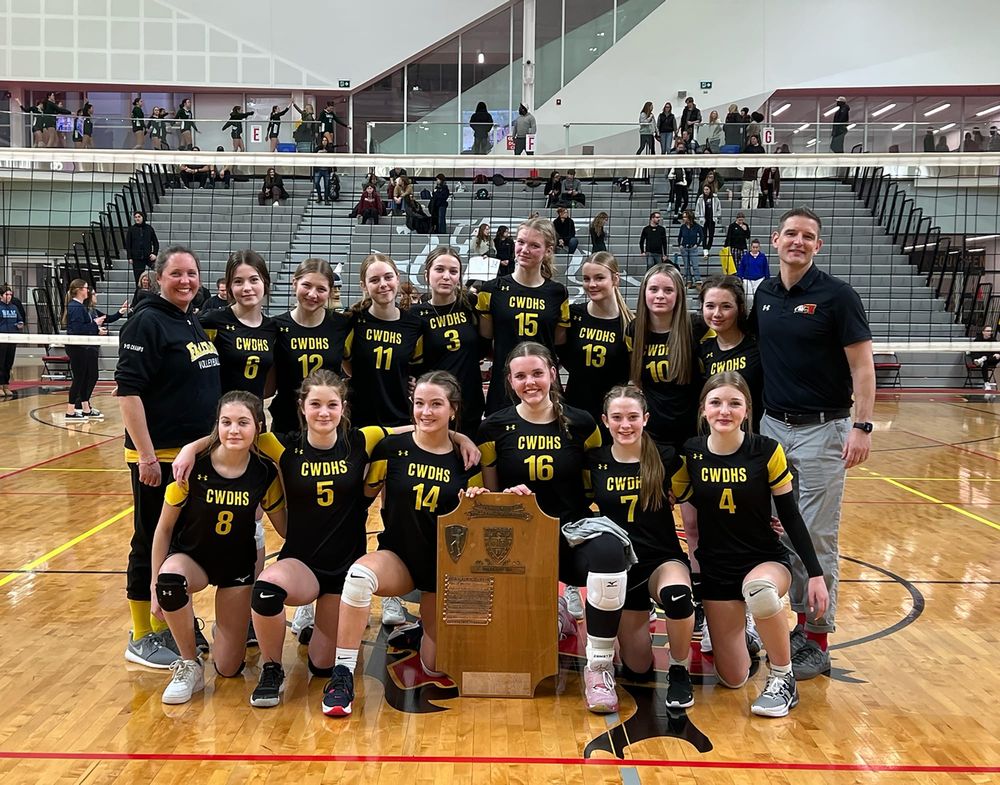 CWDHS junior girls’ volleyball team finish their season in third place post image