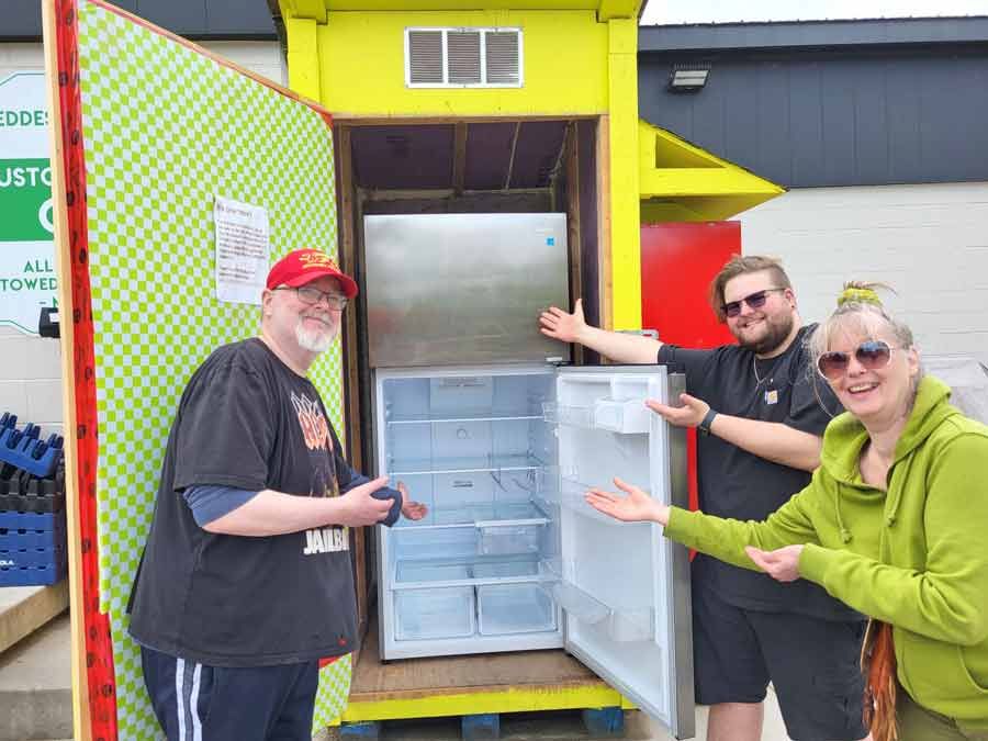 Fridge donation to free pantry post image