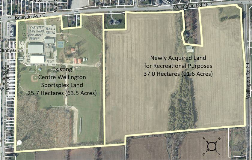 Township purchases 90-acre property beside Fergus sportsplex post image