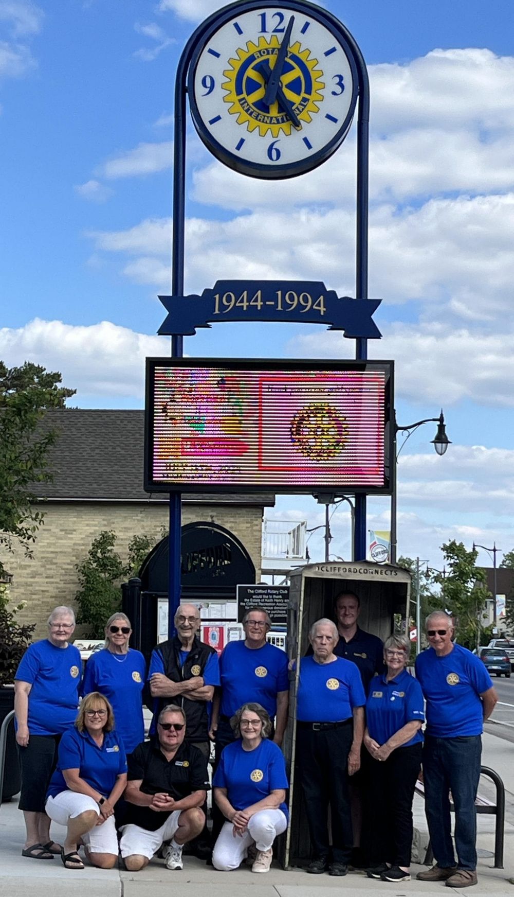 Clifford Rotarian Celebration Square gets new LED sign post image