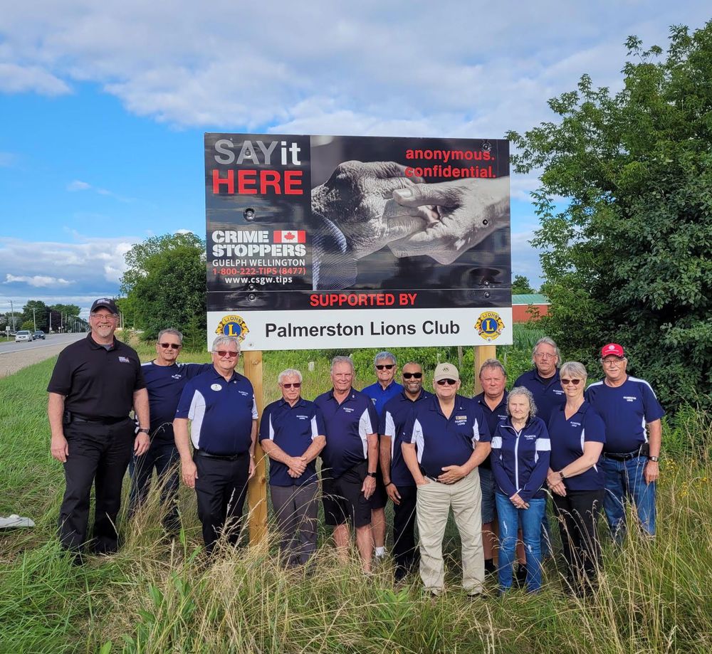 Palmerston Lions Club supports new Crime Stoppers sign post image