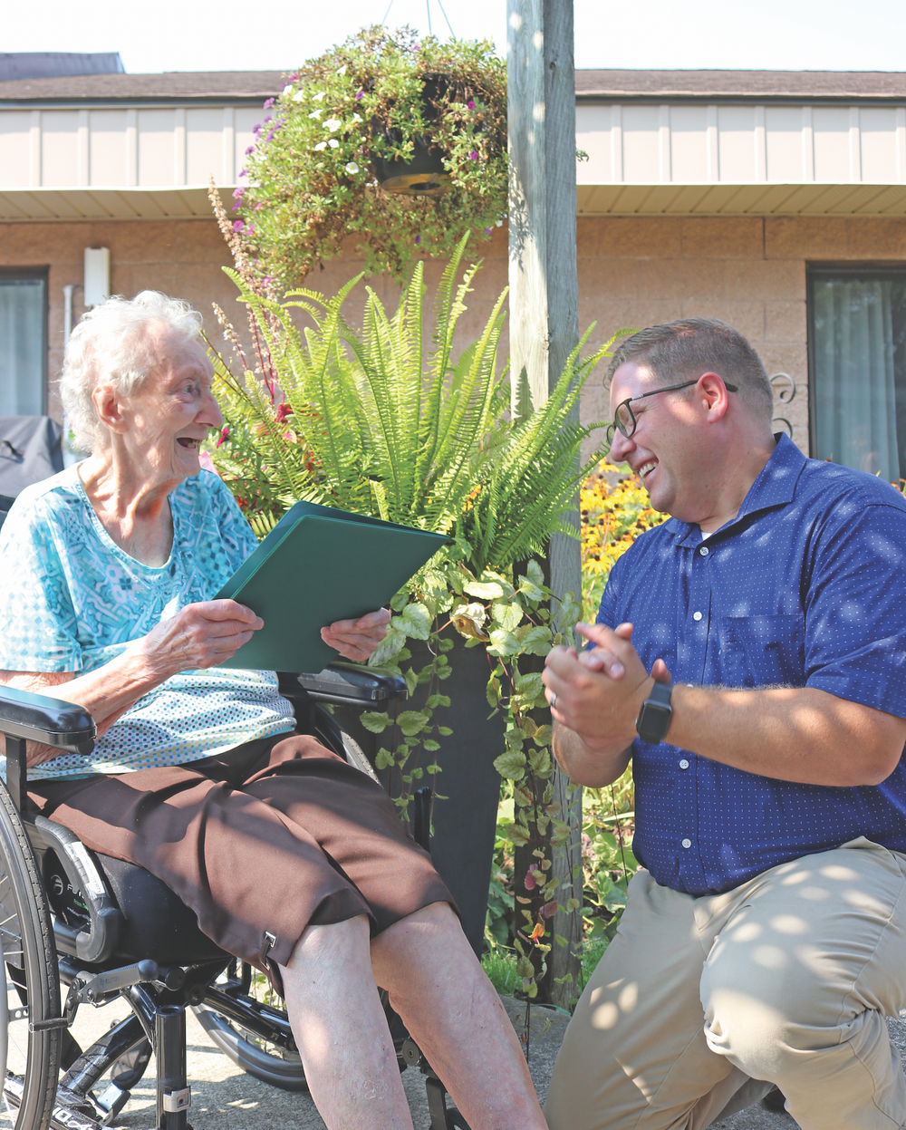 MP John Nater presents certificate to 100-year old Arthur resident post image
