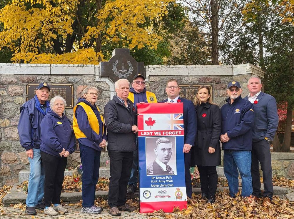 Arthur Lions Club honours charter member, fallen lieutenant with banner post image