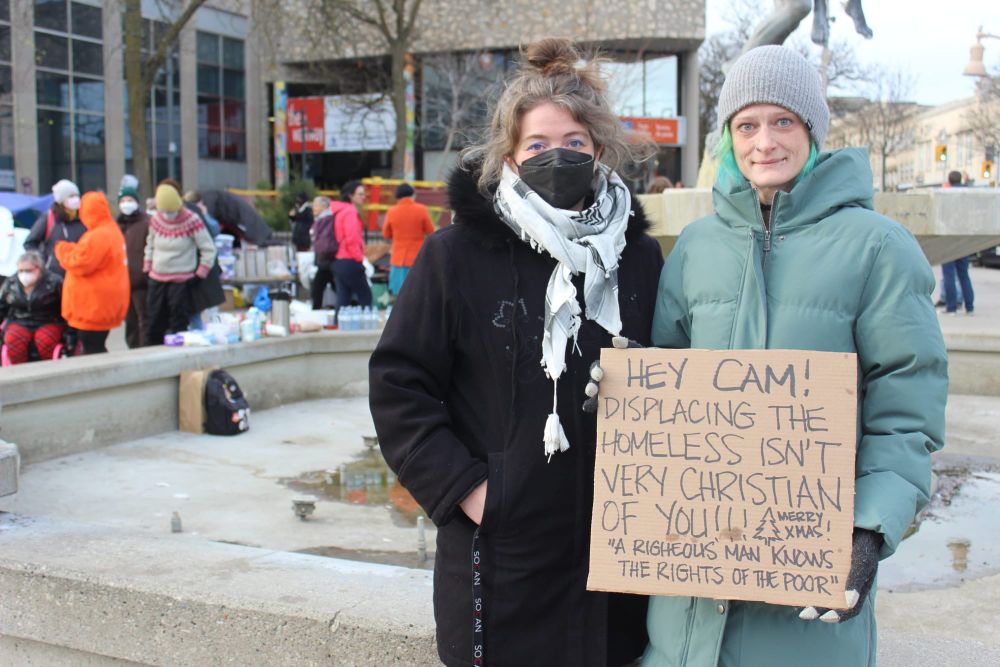 City of Guelph removes tents from downtown encampment, plants shrubs post image