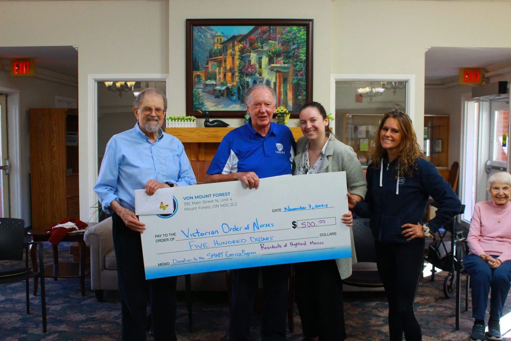 Highland Manor donates to SMART Exercise program post image