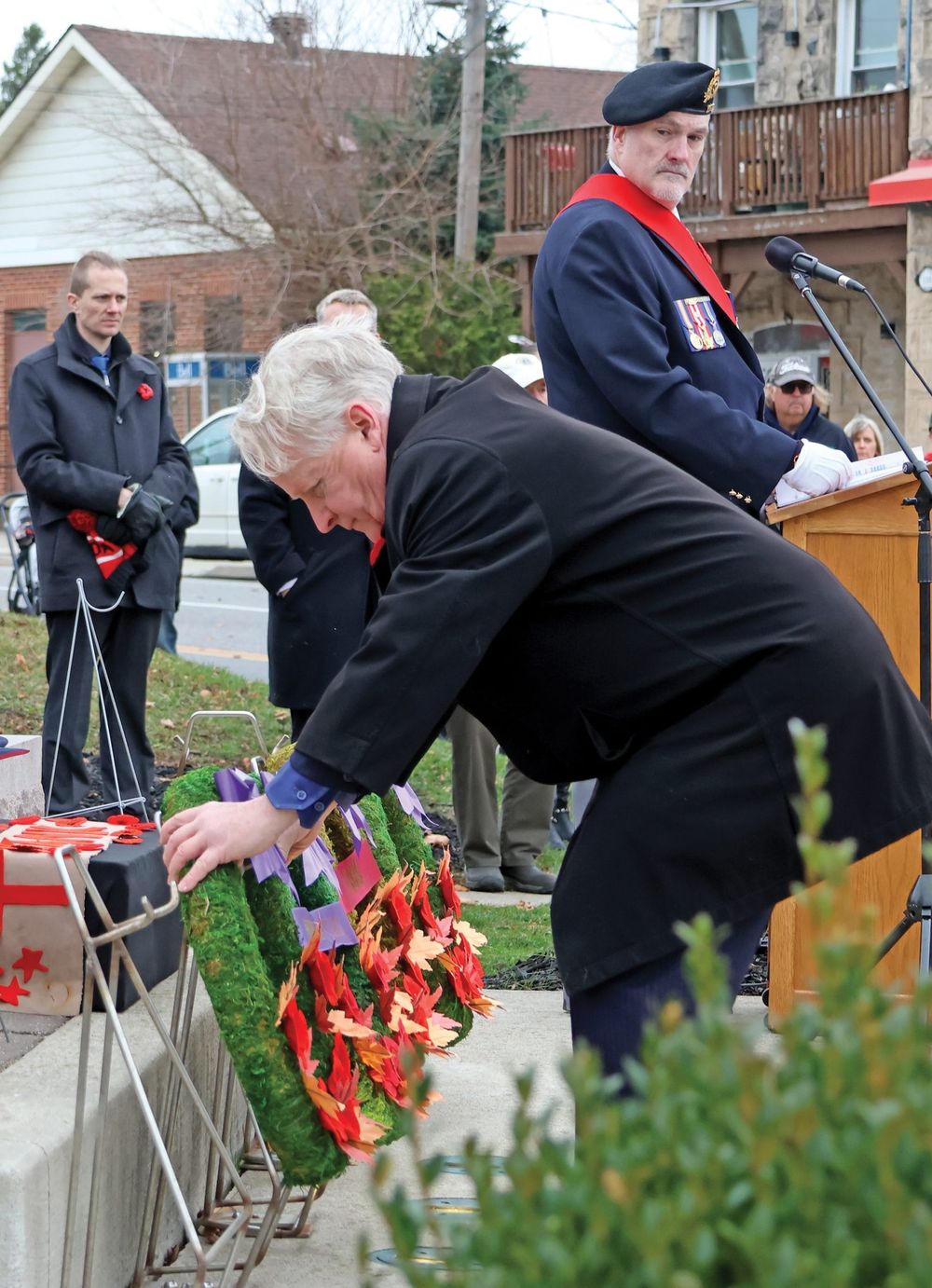 Students big part of crowd at Rockwood service on Nov. 11 post image
