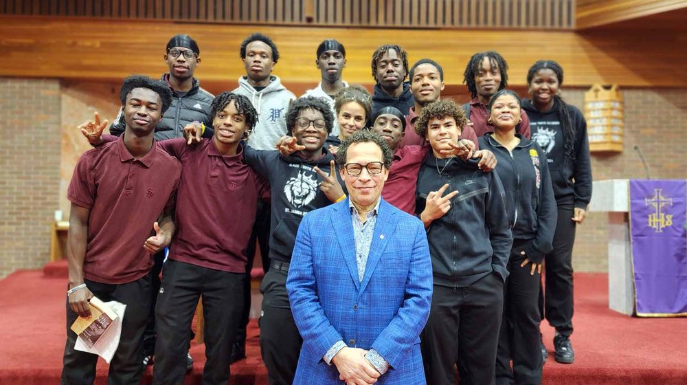 Author Lawrence Hill shares 'thoughtful discussion' with St. James Catholic High School students post image