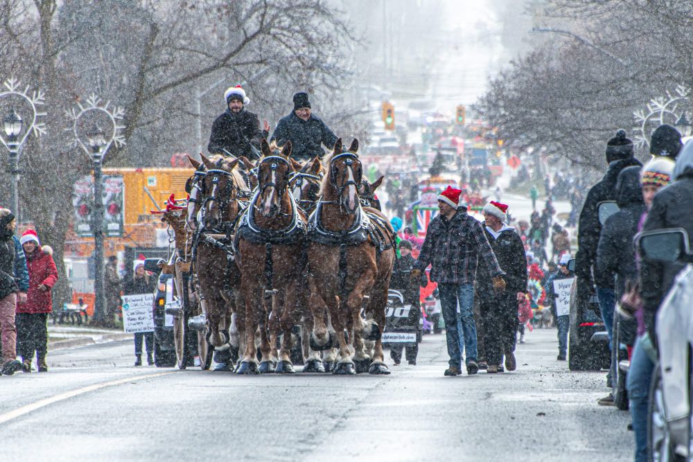 Festive flakes fall on Erin Santa Claus parade post image