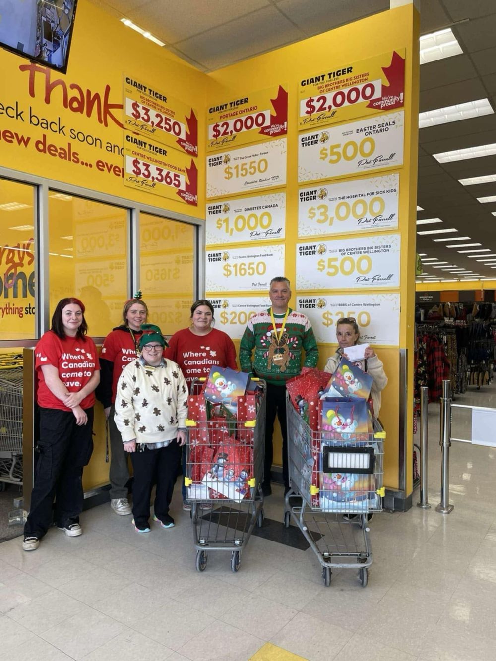 Christmas donations for Caressant Care Retirement Home post image