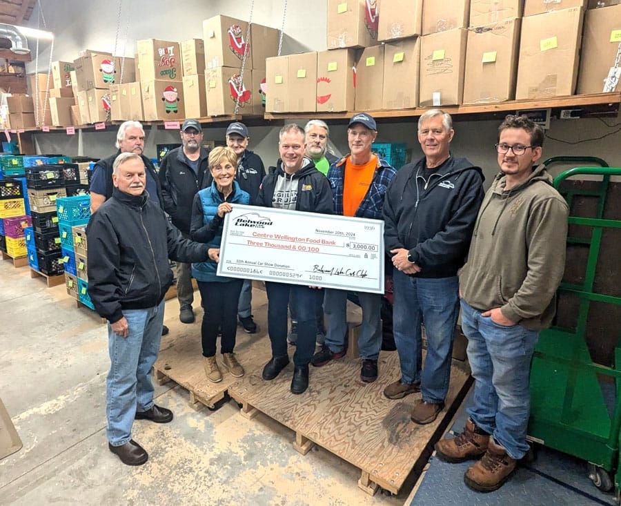 Belwood Lake Car Club donates to Centre Wellington Food Bank post image