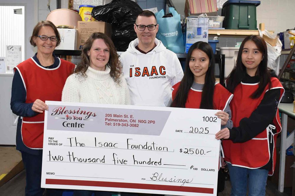 Blessings to You Centre donates $2,500 to The Isaac Foundation post image