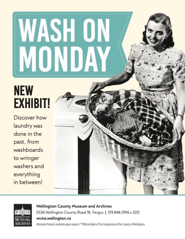 Wellington County Museum opens new exhibit: Wash on Monday post image