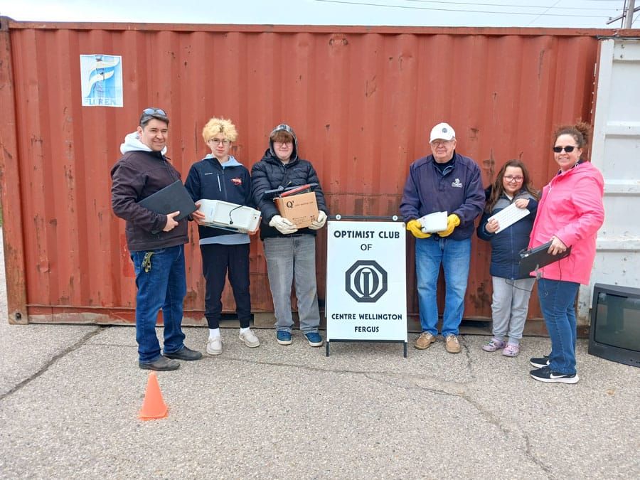 Optimist Club of Centre Wellington-Fergus held an electronic waste collection post image