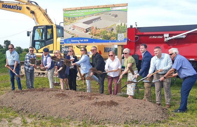 Township breaks ground on operations centre in Fergus post image