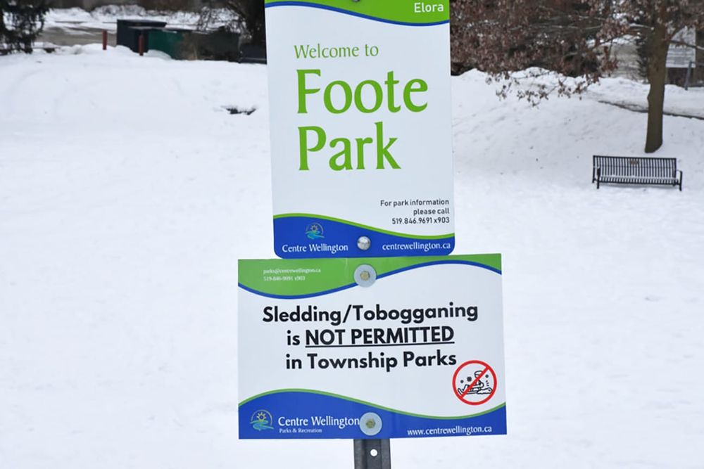Toboggan hill safety measures, winter program in place well before winter post image