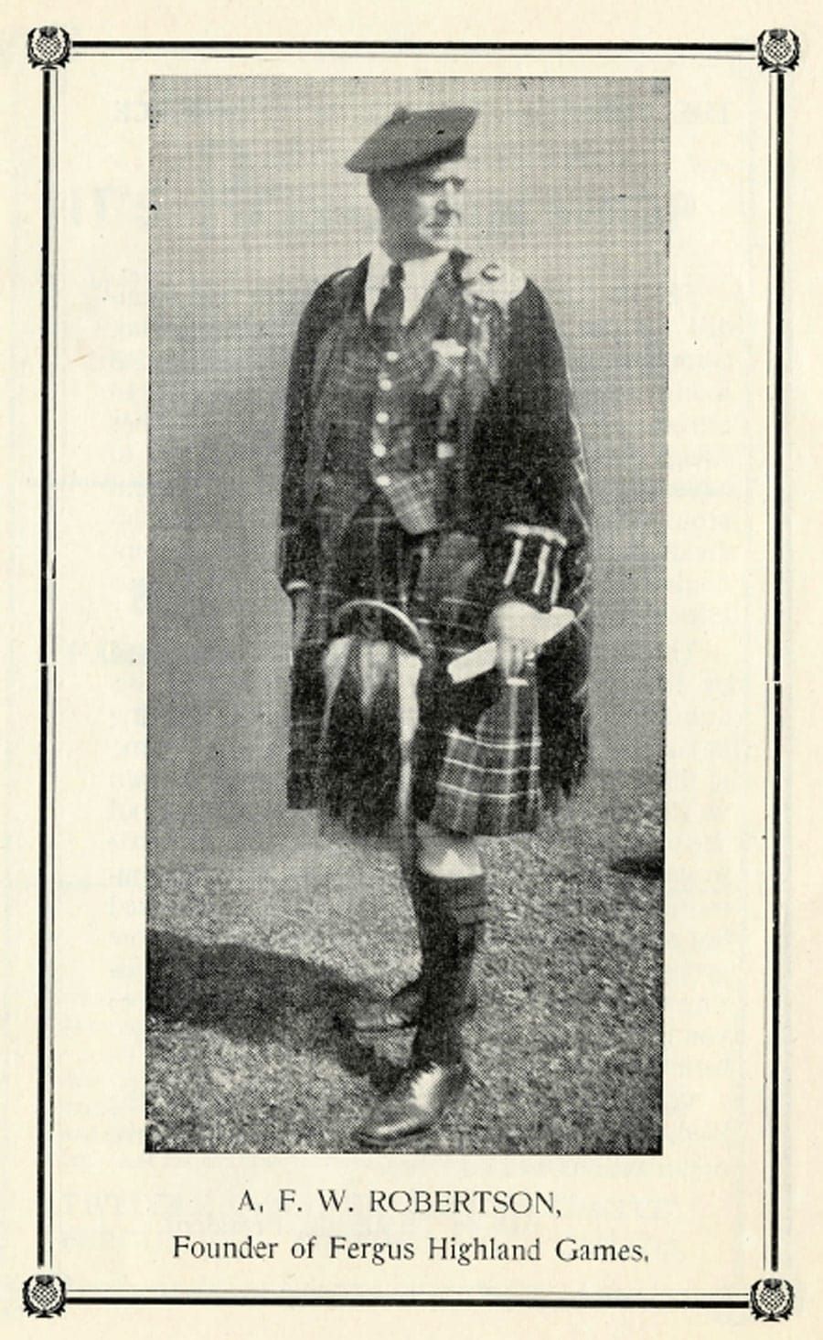 Alex Robertson  is first inductee in Scottish festival Hall of Fame post image