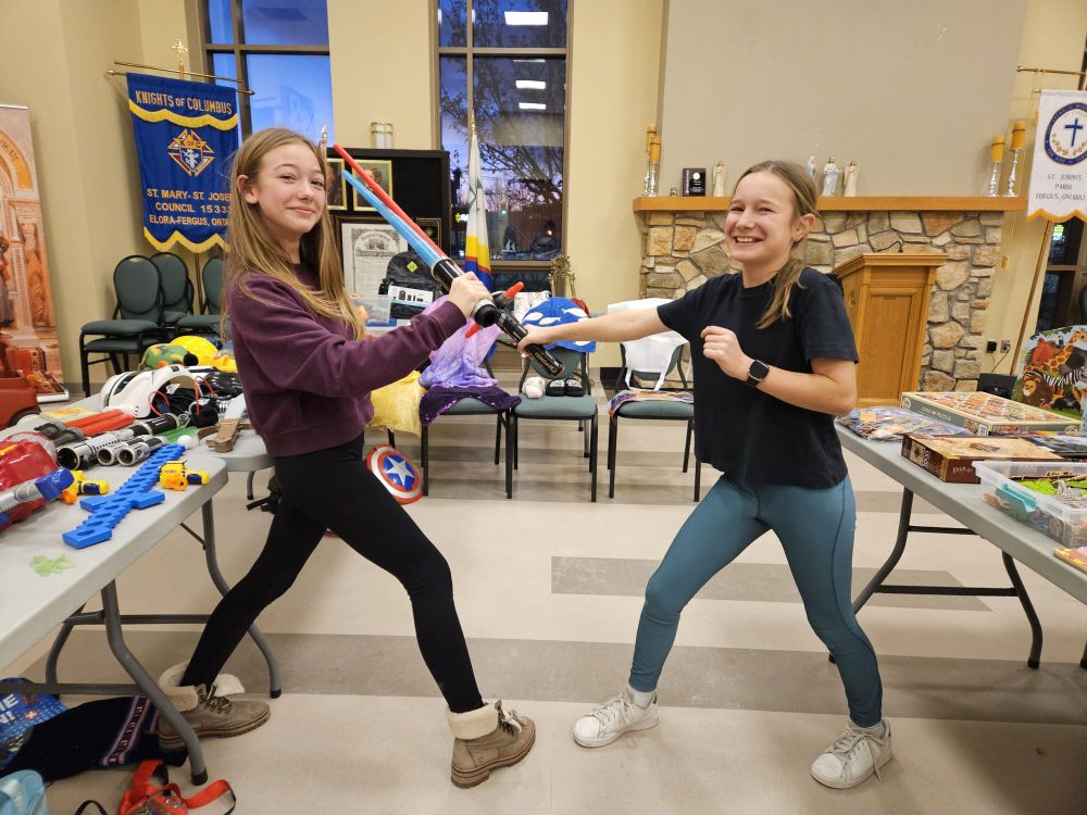 Parents at St. Joseph Catholic School held a Christmas “give” shop post image