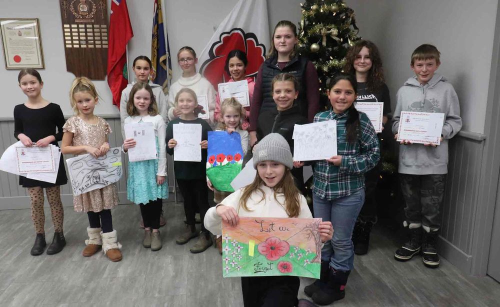 Mount Forest Legion celebrates poster, literary contest winners post image