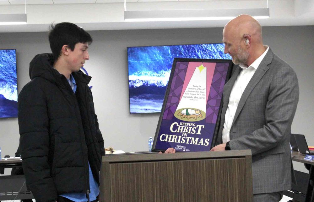 Bishop Macdonell Catholic High School student wins advent poster contest post image