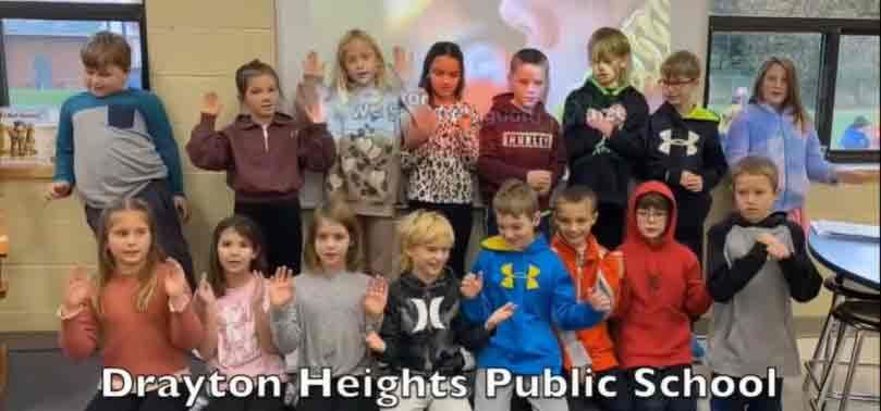 Drayton Heights sing O Canada in sign language post image