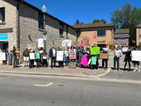 Protesters rally against premier at Fergus ‘Fight Ford’ event post image