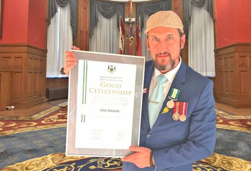 Mike Duhacek adds another award to his trophy shelf post image