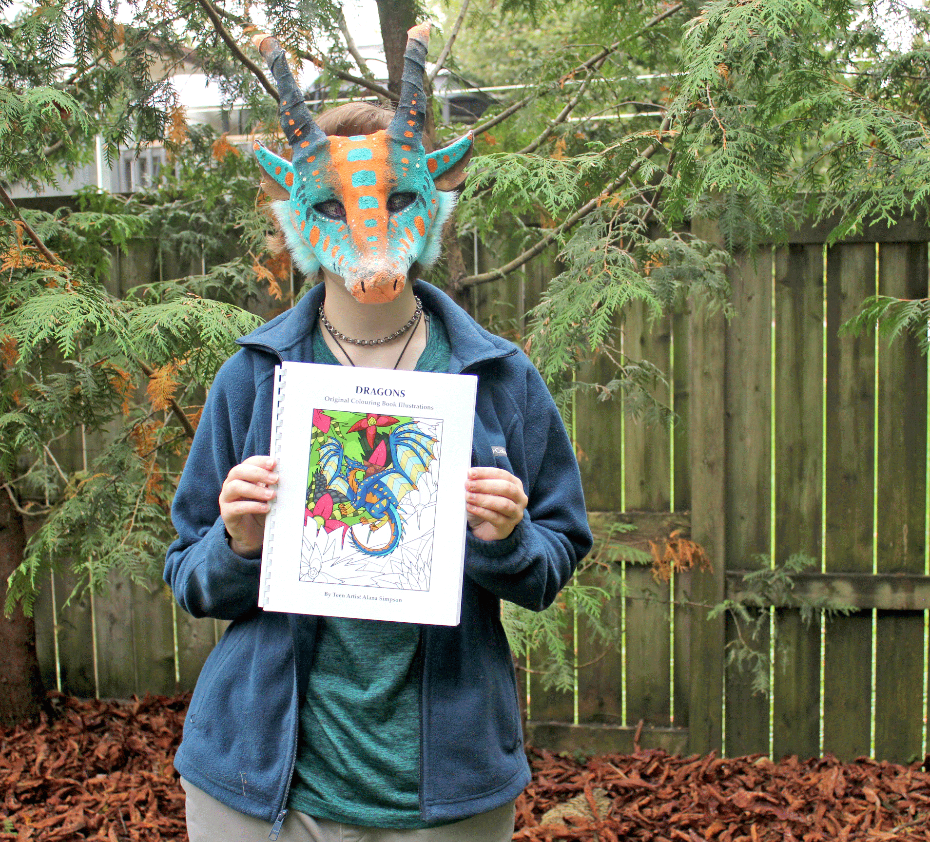 Arthur teen creates dragon-themed colouring book post image