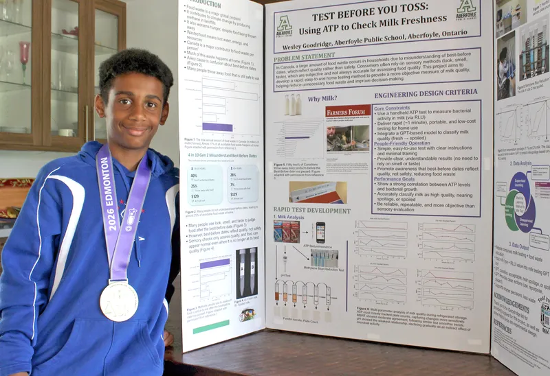 Wesley Goodridge wins big at Canada-Wide Science Fair
