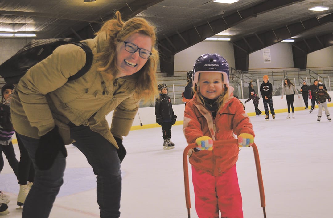 Happy skaters