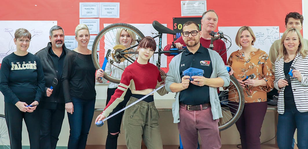 Students, teachers launch bikeshare, repair program at CWDHS