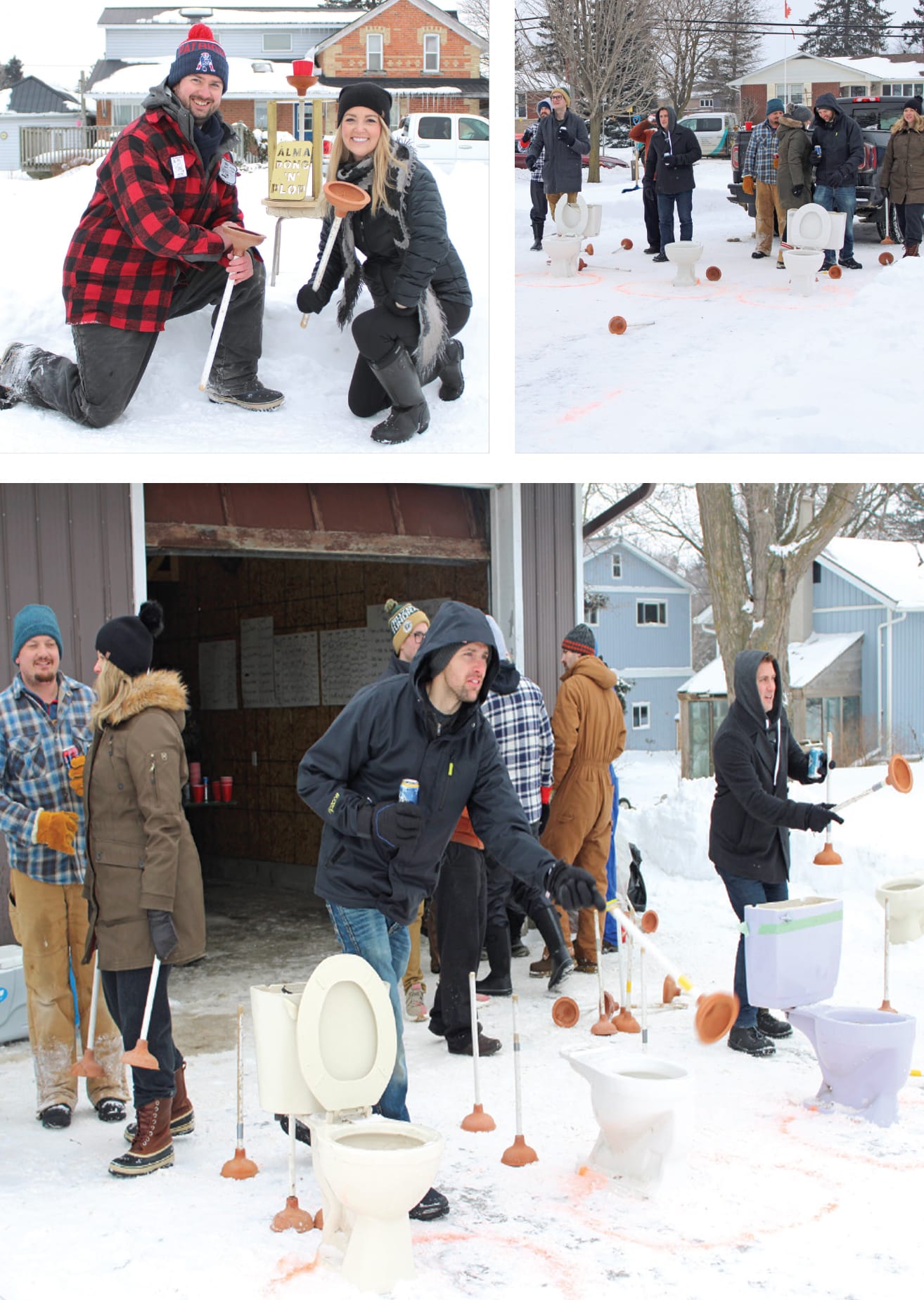 Toilet plunger toss