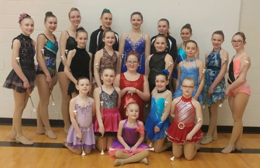 Superstars Baton Club members shine bright at Miss Valentine Twirl competition