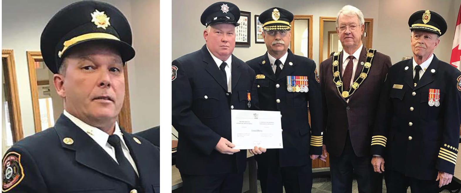 Firefighters honoured for exemplary service in Erin