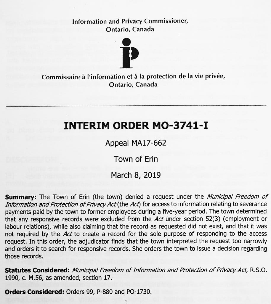 Town ‘failed to conduct  reasonable search’ in response to FOI request