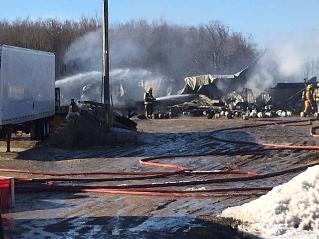 Shop fire causes $300,000 damage, burns worker