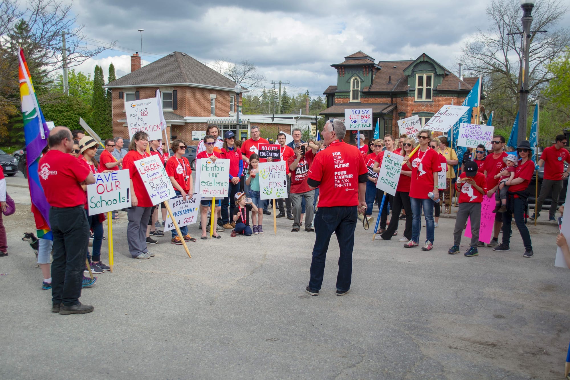 County education representatives rally against government cuts to education