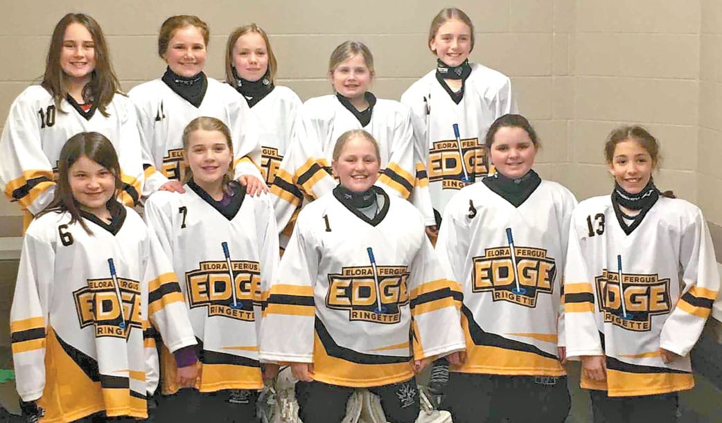 Elora Fergus  Ringette team plays tournament